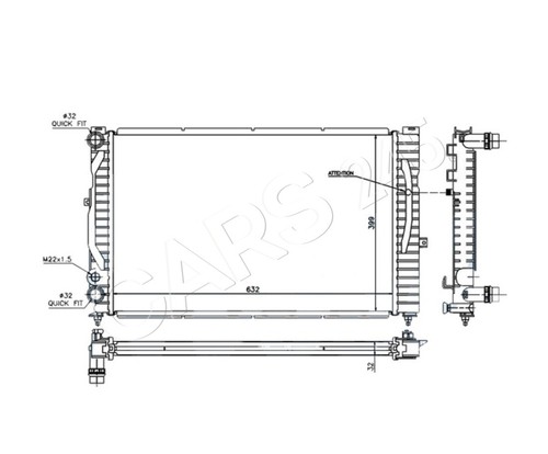 Water cooler radiator for - cooler,