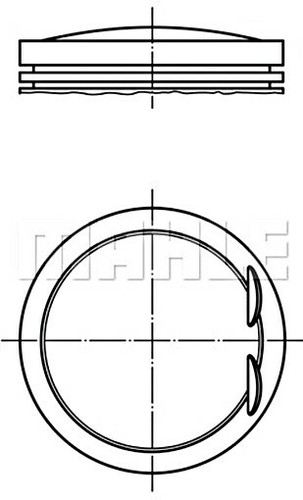 Piston mahle fits - fits, skoda