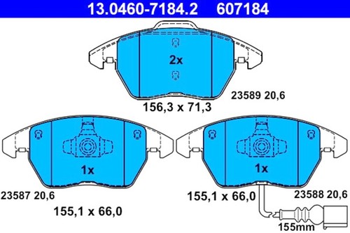 Disc brake pad set - brake,