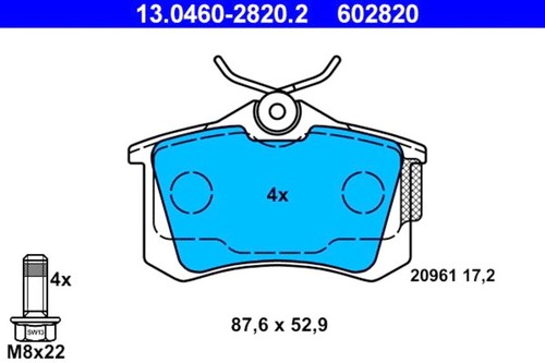Disc brake pad set ate - disc,