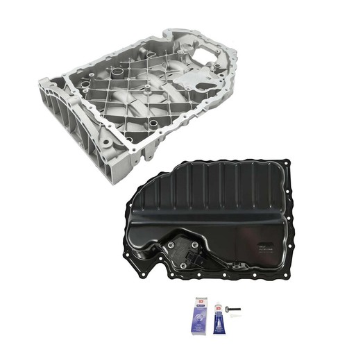 Oil pan with - with, sensor