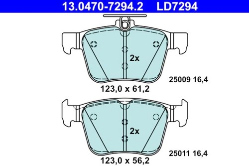 Disc ceramic brake pad set - ceramic,