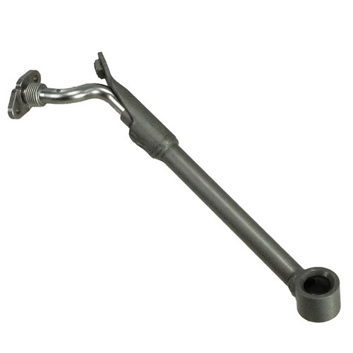 Support with flange oil - with, line