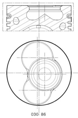 Piston mahle fits - piston, audi