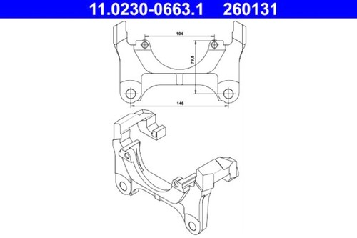Brake caliper carrier ate - caliper,