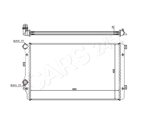 Water cooler radiator for seat - radiator,
