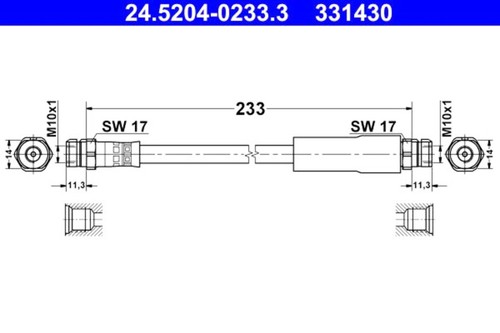 Brake hose ate - brake,