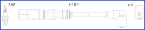Hüco ignition wire set