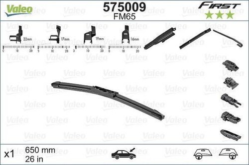 Valeo wiper blade 650mm for - 650mm,