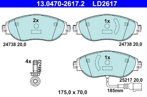 Disc ceramic brake pad - ceramic,