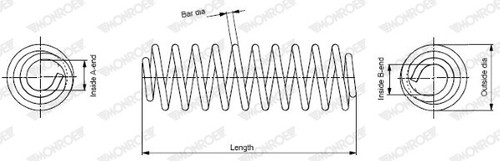 New coil spring - new, vw