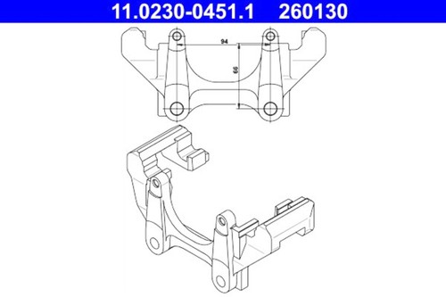 Brake caliper carrier - caliper,