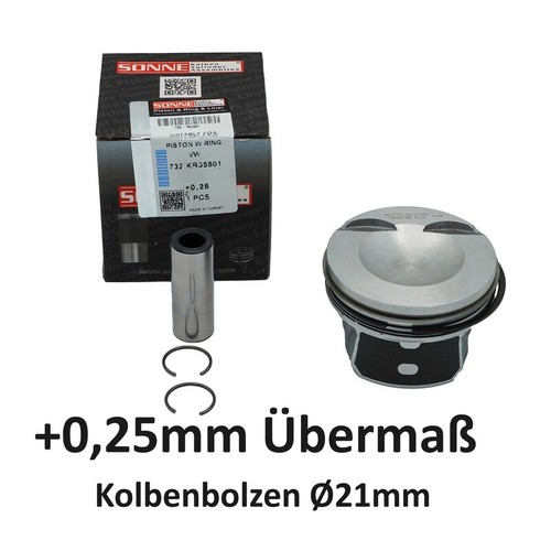 Piston 25mm oversize ø21mm - oversize,